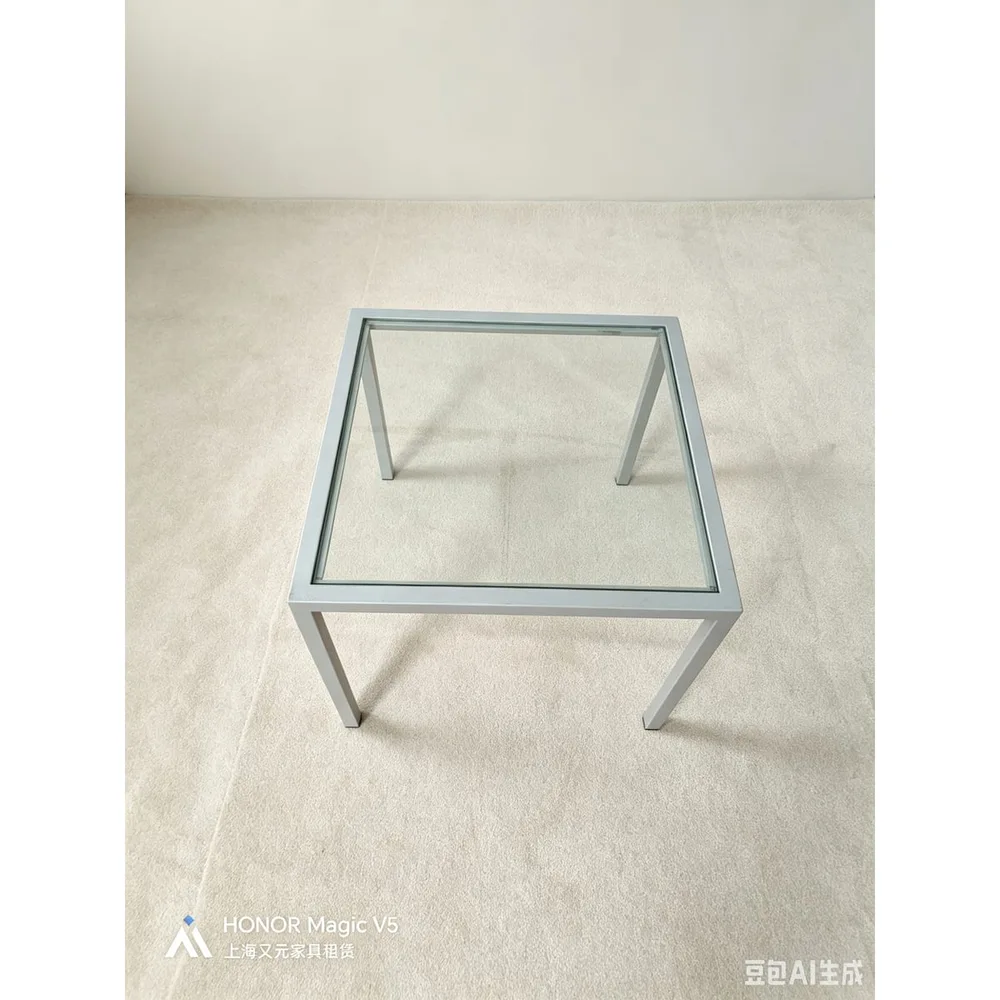 单人玻璃茶几产品图2